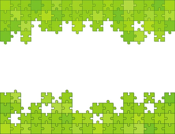 Beyaz puzzle parçaları ve yer içeriğiniz için yapılan vektör renkli arka plan. — Stok Vektör
