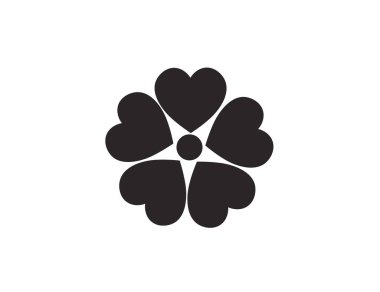 Bir çiçeğin tasarım simgeleri vektör illüstrasyonuName).