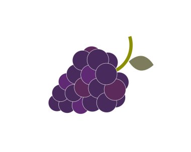 Böğürtlen (üzüm, böğürtlen) ikonları. Vektör.