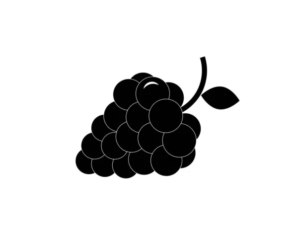 Baya Uvas Moras Iconos Vector — Archivo Imágenes Vectoriales