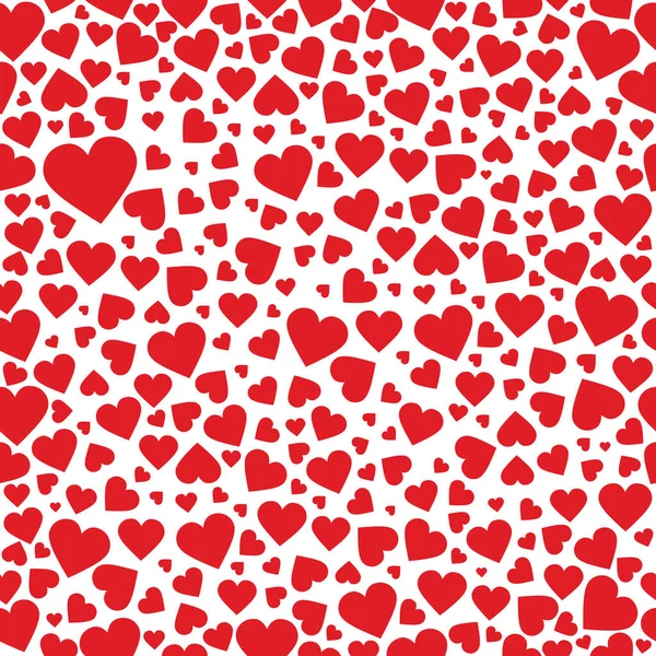 Романтический Бесшовный Фон Сердец День Святого Валентина — стоковый вектор