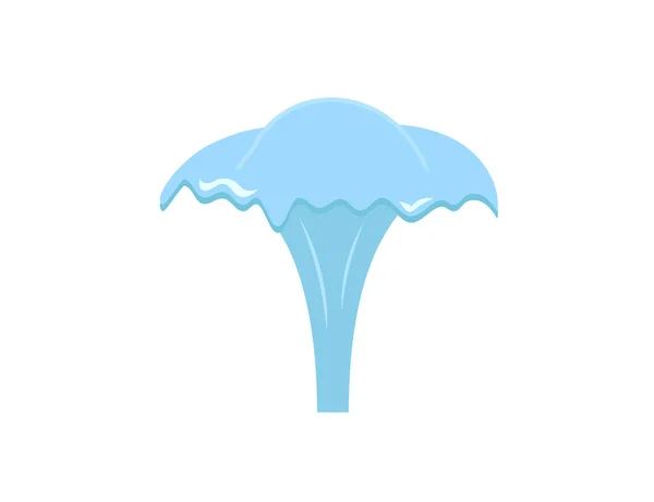 Wasserfontänen Symbol Vektorillustration — Stockvektor