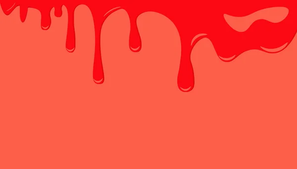 Barevné Červené Kapání Barev Odkapávání Barev Vektorová Ilustrace Pozadí — Stockový vektor