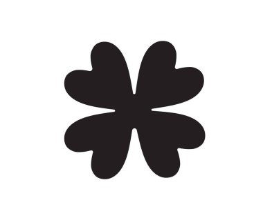 Beyaz yapraklı yonca, Aziz Patrick günü için vektör çizimi