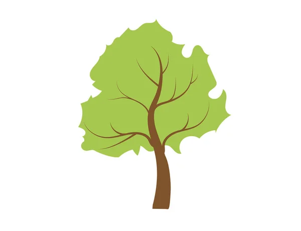 Emblema Del Árbol Vectorial Icono Árbol Del Logotipo — Vector de stock