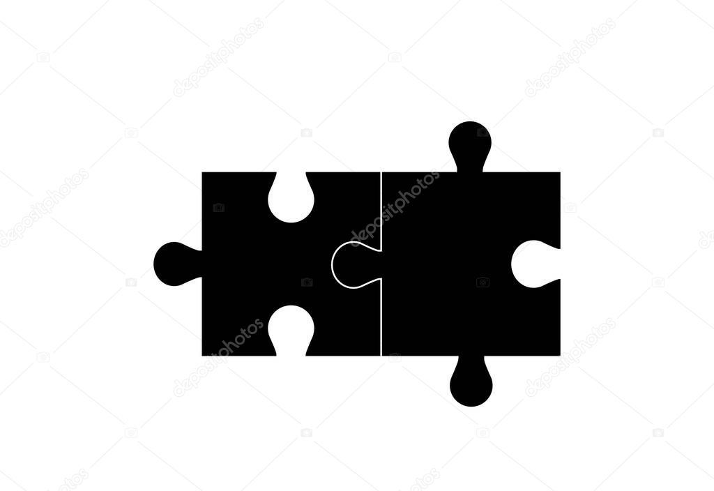 Jigsaw puzzles connect the dots , others white background
