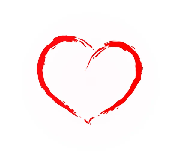 Symbool van de liefde - hart. Vector. — Stockvector
