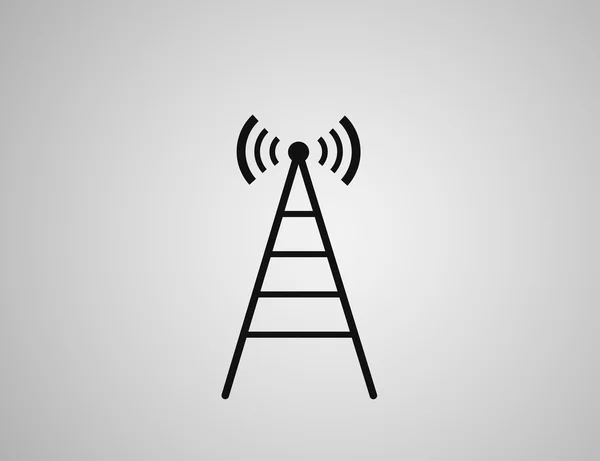 Icon of cell phone towers. Vector. — Stock Vector