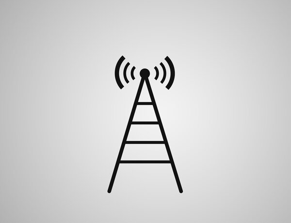 Icon of cell phone towers. Vector.