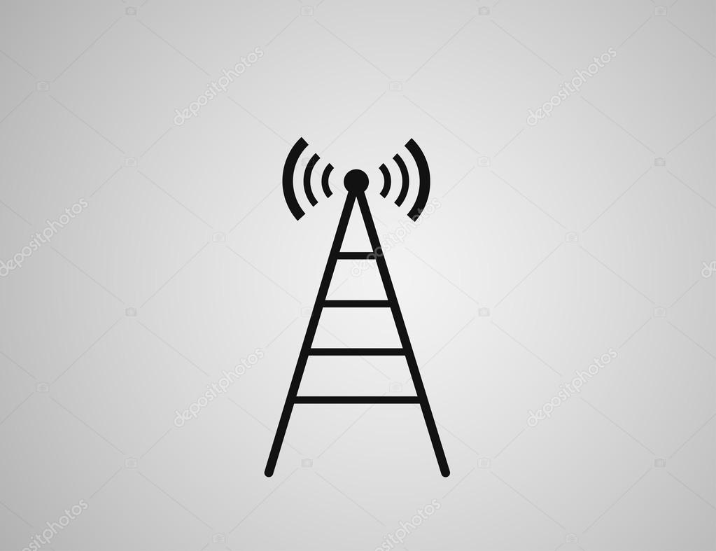 Icon of cell phone towers. Vector.