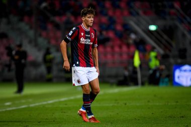 Aaron Hickey (Bologna) İtalya futbol takımı Serie A maçında Bologna FC, Cenova CFC 'ye karşı Renato Dall & # 39; Ara Stadyumu' nda 21 Eylül 2021 - Fotoğraf: Ettore Griffoni