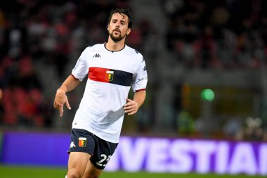 Mattia Destro (Cenova) İtalya futbol takımı Serie A maçında Bologna FC - Cenova CFC maçı sırasında İtalya 'nın Bologna şehrinde yer alan Renato Dall & # 39; Ara stadyumunda yapıldı.