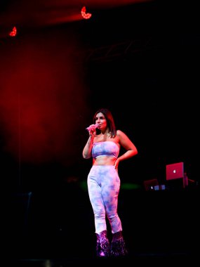 Elettra Lamborghini, İtalyan şarkıcı Müzik Konseri sırasında Elettra Lamborghini, Codigoro 'daki Codishow' da 2021 Tur 'da (FE), İtalya, 12 Eylül 2021 - Fotoğraf: Ettore Griffoni