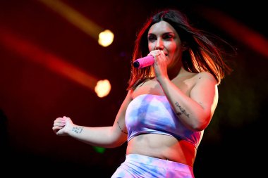 Elettra Lamborghini, İtalyan şarkıcı Müzik Konseri sırasında Elettra Lamborghini, Codigoro 'daki Codishow' da 2021 Tur 'da (FE), İtalya, 12 Eylül 2021 - Fotoğraf: Ettore Griffoni