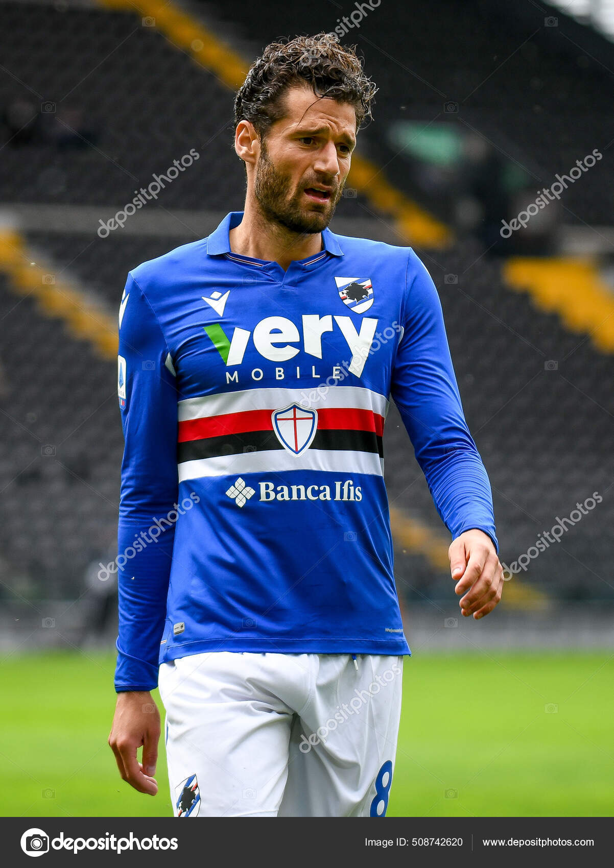 Antonio Candreva Italiensk Fodbold Serie Kamp Udinese Calcio Sampdoria – Redaktionelle stock-fotos © ettore.griffoni