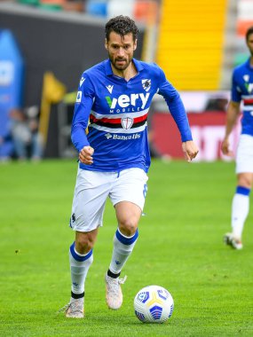Antonio Candreva (Sampdoria) İtalyan futbol takımı Serie A maçında Udinese Calcio, UC Sampdoria 'ya karşı Friuli - Dacia Arena Stadyumu, 16 Mayıs 2021 - Fotoğraf: Ettore Griffoni