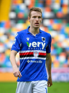 Jakub Jankto (Sampdoria) İtalya futbol takımı Serie A maçında Udinese Calcio UC Sampdoria 'ya karşı Friuli - Dacia Arena Stadyumu, 16 Mayıs 2021