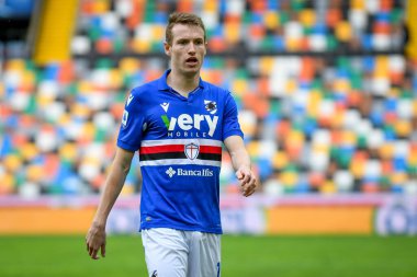 Jakub Jankto (Sampdoria) İtalya futbol takımı Serie A maçında Udinese Calcio UC Sampdoria 'ya karşı Friuli - Dacia Arena Stadyumu, 16 Mayıs 2021