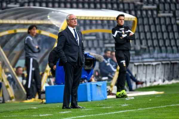 Claudio Ranieri Treinador Sampdoria Durante Partida Série Futebol Italiano Udinese — Fotografia de Stock