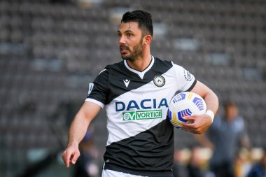 Tolgay Arslan (Udinese) İtalya futbol takımı Serie A maçında Udinese Calcio 'nun 2020 / 2021 (Arşivler) Friuli - Dacia Arena Stadyumu' nda oynanan aksiyon portresi.