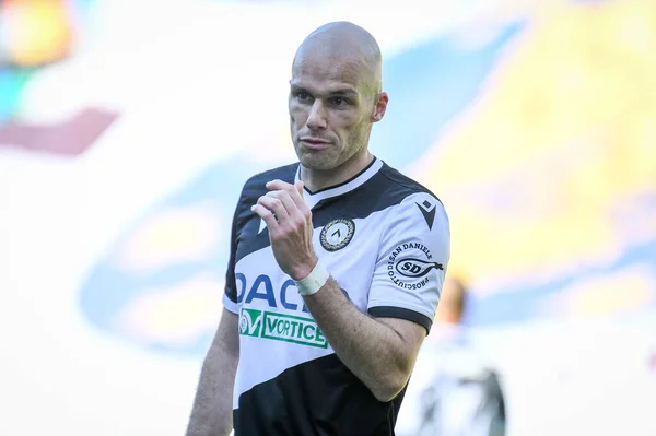 Bram Nuytinck Udinese Retrato Durante Partido Fútbol Italiano Serie Udinese —  Fotos de Stock