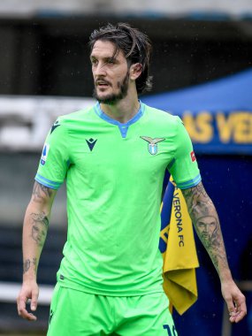 Luis Alberto Romero Alconchel (Lazio) İtalyan futbol takımı Serie A 'nın 2020 / 2021 sezonunda İtalya' nın Verona kentinde bulunan Marcantonio Bentegodi Stadyumu 'nda (Arşivler) yapılan SS Lazion maçı sırasında portresi.