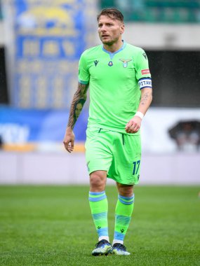İtalya 'nın Verona şehrindeki Marcantonio Bentegodi Stadyumu' nda düzenlenen SS Lazion 2020 / 2021 (Arşivler) maçı sırasında Ciro Immobile (Lazio) portresi, 1 Haziran 2021 - Fotoğraf: Ettore Griffoni