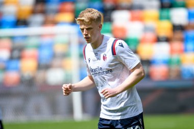 Jerdy Schouten (Bologna) İtalya futbol takımı Serie A 'nın 2020 / 2021 sezonunda İtalya' nın Bologna şehrindeki Renato Dall & # 39; Ara stadyumunda oynanan ısınma maçı sırasında portresi, 1 Haziran 2021 - Fotoğraf: Ettore Griffoni