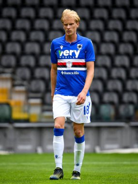 Morten Thorsby (Sampdoria) İtalyan futbol takımı Serie A 'nın UC Sampdoria' daki 2020 / 2021 sezonunda UC-Dacia Arena Stadyumu, Udine, İtalya 'da, 1 Haziran 2021 - Fotoğraf: Ettore Griffoni