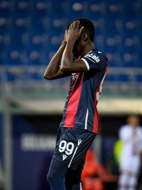 Musa Barrow 'un (Bologna) İtalya futbol takımı Serie A maçında 2020 / 2021 (Arşivler) Renato Dall & # 39; Ara Stadyumu' nda oynanan hayal kırıklığı, hayal kırıklığı, 1 Haziran 2021 - Fotoğraf: Ettore Griffoni