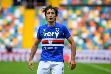 Tommaso Augello (Sampdoria) İtalya futbol takımı Serie A maçında UC Sampdoria 'nın 2020 / 2021 sezonunda Udine, İtalya' daki Friuli - Dacia Arena Stadyumu 'nda yapılan portre - Fotoğraf: Ettore Griffoni