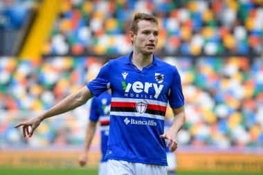 Jakub Jankto (Sampdoria) İtalya futbol takımı Serie A maçında UC Sampdoria 'nın 2020 / 2021 sezonunda Udine, İtalya' daki Dacia Arena Stadyumu 'nda çekildi.