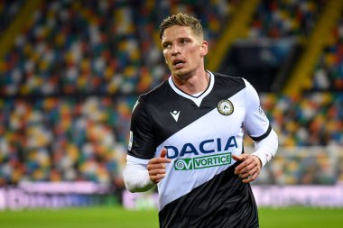 Jens Stryger Larsen (Udinese) İtalya futbol takımı Serie A maçında Udinese Calcio 'nun 2020 / 2021 (Arşivler) Friuli - Dacia Arena Stadyumu' nda (Arşivler) Udine, İtalya 'da 1 Haziran 2021 - Fotoğraf: Ettore Griffoni