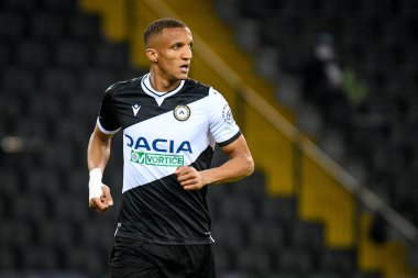 Rodrigo Becao (Udinese) İtalya futbol takımı Serie A maçında Udinese Calcio 'nun 2020 / 2021 (Arşivler) Friuli - Dacia Arena Stadyumu, Udine, İtalya' da bulunan Ettore Griffoni