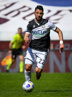 Tolgay Arslan (Udinese) İtalya futbol takımı Serie A maçında Udinese Calcio 'nun 2020 / 2021 (Arşivler) Friuli - Dacia Arena Stadyumu' nda oynanan aksiyon portresi.