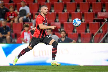 Ante Rebiç (Milan), İtalya 'nın Trieste kentindeki Nereo Rocco Stadyumu' nda oynanan AC Milan-Panathinaikos FC maçında görev başındaki portresi.