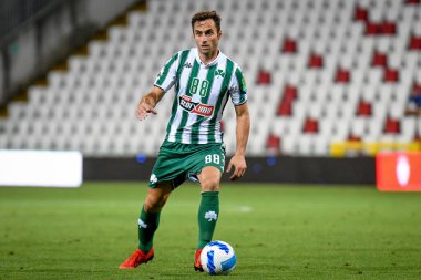 Jose Mauricio (Panathinaikos), İtalya 'nın Trieste kentindeki Nereo Rocco Stadyumu' nda oynanan AC Milan-Panathinaikos FC maçında görev başında.