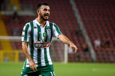 Lucas Villafanez (Panathinaikos), İtalya 'nın Trieste kentindeki Nereo Rocco Stadyumu' nda oynanan AC Milan-Panathinaikos FC maçında yaptığı portre hareketlerini şöyle anlatıyor: