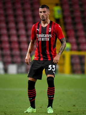 Rade Kruniç (Milan), İtalya 'nın Trieste kentindeki Nereo Rocco stadyumunda oynanan dostluk maçında AC Milan' a karşı Panathinaikos FC 'nin portresi.