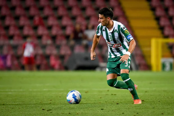 Juankar (Panathinaikos), İtalya 'nın Trieste kentindeki Nereo Rocco Stadyumu' nda oynanan AC Milan-Panathinaikos FC maçında görev başındaki portre.