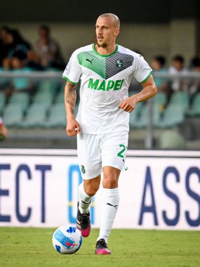 İtalyan futbol takımı Serie A 'da oynanan Vlad Chiriches (Sassuolo) maçında Hellas Verona FC, ABD Sassuolo' ya karşı Verona, İtalya 'daki Marcantonio Bentegodi Stadyumu' nda, 21 Ağustos 2021 - Fotoğraf: Ettore Griffoni