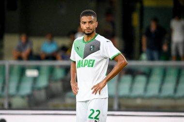 Jeremy Toljan (Sassuolo) İtalyan futbol takımı Serie A maçında Hellas Verona FC - ABD Sassuolo maçında Verona, İtalya 'daki Marcantonio Bentegodi Stadyumu' nda, 21 Ağustos 2021 - Fotoğraf: Ettore Griffoni