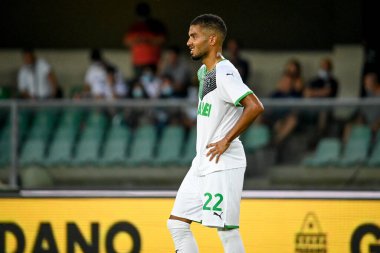 Jeremy Toljan (Sassuolo) İtalyan futbol takımı Serie A maçında Hellas Verona FC - ABD Sassuolo maçında Verona, İtalya 'daki Marcantonio Bentegodi Stadyumu' nda, 21 Ağustos 2021 - Fotoğraf: Ettore Griffoni