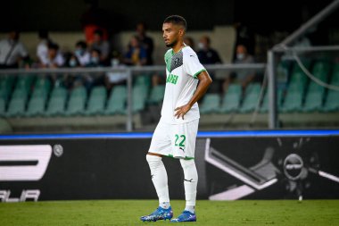 Jeremy Toljan (Sassuolo) İtalyan futbol takımı Serie A maçında Hellas Verona FC - ABD Sassuolo maçında Verona, İtalya 'daki Marcantonio Bentegodi Stadyumu' nda, 21 Ağustos 2021 - Fotoğraf: Ettore Griffoni