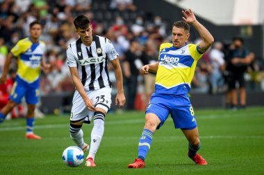 Ignacio Pussetto (Udinese) İtalya futbol takımı Serie A maçında Udinese Calcio ile Juventus FC maçında Udine, İtalya 'da Dacia Arena Stadyumu, 22 Ağustos 2021 - Ettore Griffoni