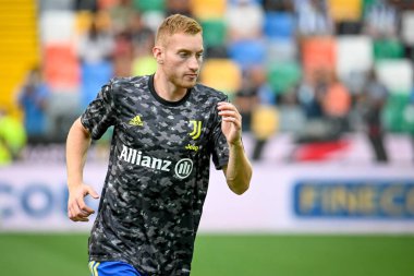 Dejan Kulusevski (Juventus) İtalya futbol takımı Serie A maçında Udinese Calcio ve Juventus FC 'nin Udine, İtalya' daki Dacia Arena stadyumunda 22 Ağustos 2021 'de oynanan karşılaşmada portresi - Fotoğraf: Ettore Griffoni