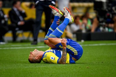 Federico Bernardeschi (Juventus) İtalya futbol takımı Serie A maçında sakatlandı Udinese Calcio ile Juventus FC maçı Udine, İtalya 'da Dacia Arena Stadyumu' nda, 22 Ağustos 2021