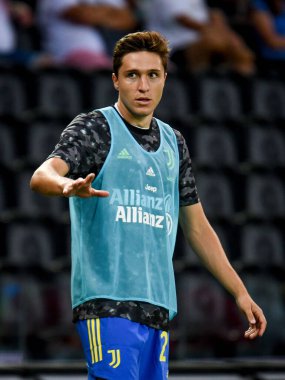 Federico Chiesa (Juventus) İtalya futbol takımı Serie A maçında Udinese Calcio ile Juventus FC 'nin Friuli - Dacia Arena Stadyumu, 22 Ağustos 2021 - Fotoğraf: Ettore Griffoni