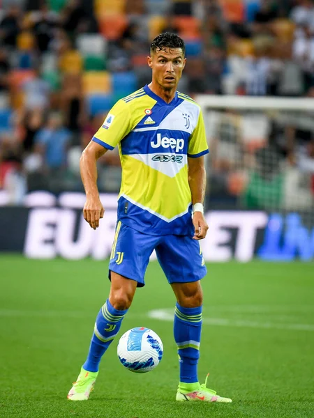 Cristiano Ronaldo Juventus Portrét Akci Během Italského Fotbalu Serie Zápas — Stock fotografie