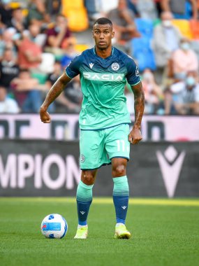 Udinese 'nin Walace Souza Silva portresi İtalyan futbolu Serie A maçı sırasında Udinese Calcio ile Venezia FC' nin Friuli - Dacia Arena Stadyumu, Udine, İtalya, 27 Ağustos 2021 - Fotoğraf: Ettore Griffoni